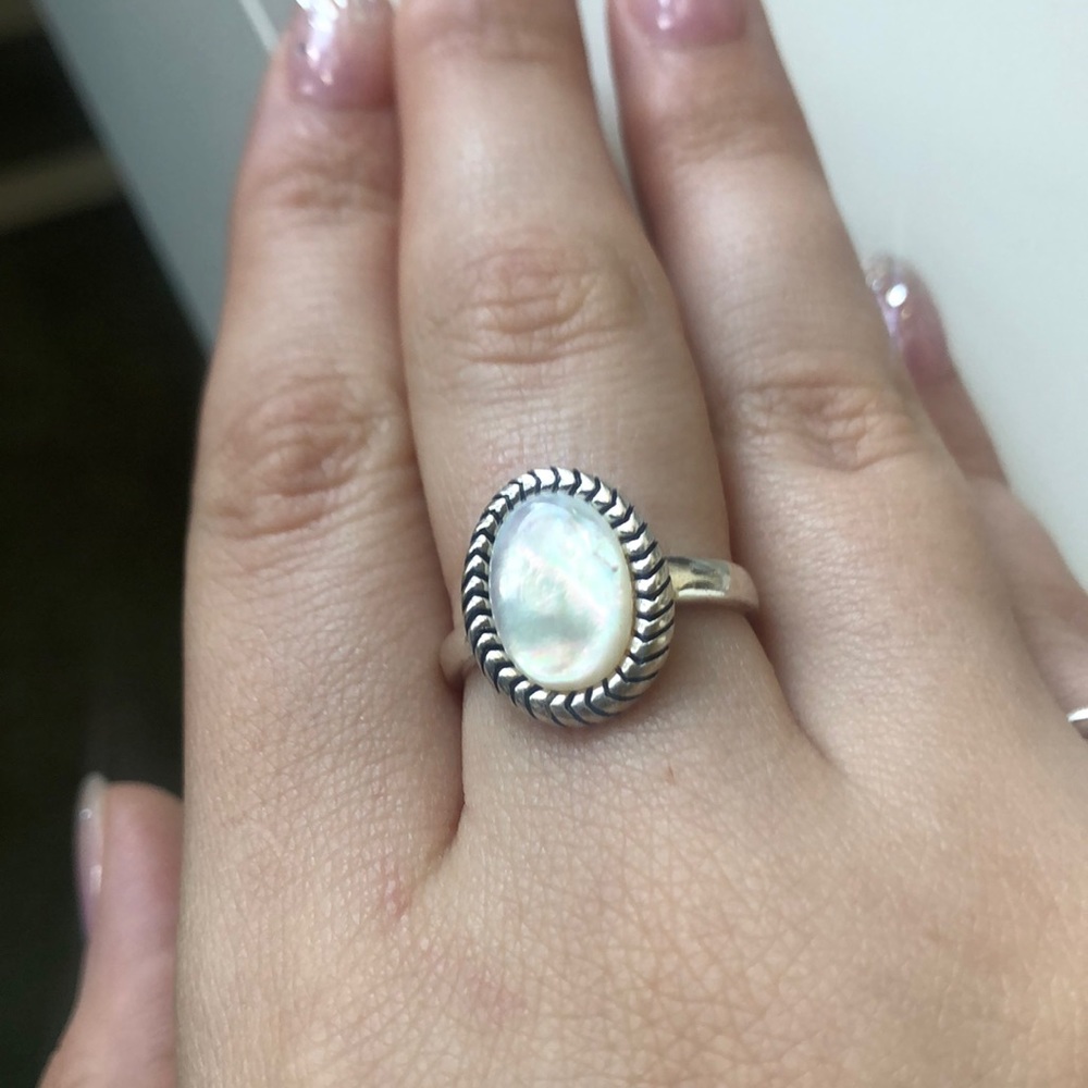 Iridescent Sterling Silver Ring